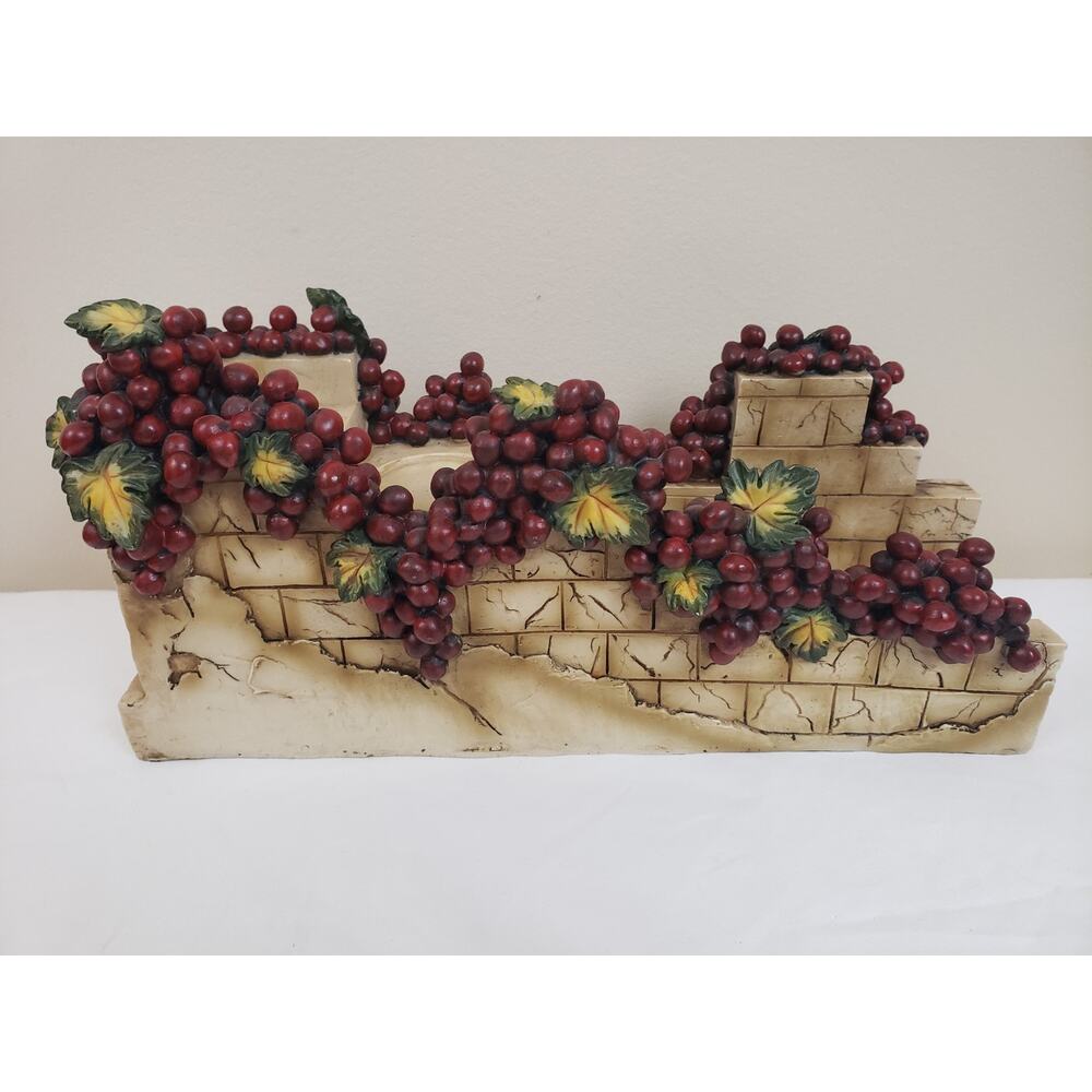 Touch of Class Vineyard Grape Harvest Candleholders Decor Centerpiece RARE